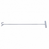 Chrome 31" Long Fifth Wheel Pin Puller, S-Hook