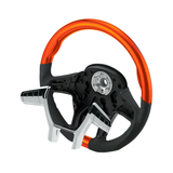 18" YourGrip Leather & Wood Candy Color Steering Wheel For 2012-2021 PB 579&2013-2021 KW T680