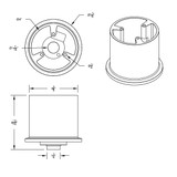 Chrome Steering Wheel Hub For 2007+ Freightliners