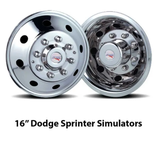 16" Stainless Dodge Sprinter Simulators American Road Style - ཈ - Current - 3500 - No Ext. Kit