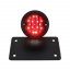 Motorcycle LED "Bobber" Style Horizontal Tail Light With Black Grille Bezel