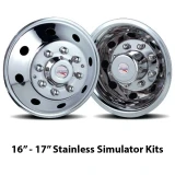 16"-17" Stainless American Road Simulator Kits w/ 8 Hand Holes - 17x 6.5 - 29837 / 50275 - Ford F350 - No Ext. Kit