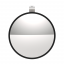 8-1/2" 430 Stainless Steel Convex Mirror With LED