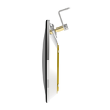 8-1/2" 430 Stainless Steel Convex Mirror With LED