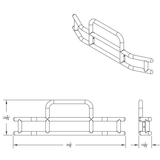 HighwayShield I15-304 Stainless Steel Grille Guard & Bracket Kit For 2003-2017 Volvo VNL