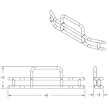 HighwayShield I10-304 Stainless Steel Grille Guard & Bracket Kit For 2003-2017 Volvo VNL