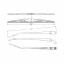 Wiper Arm Assembly With Wiper Blade For Peterbilt Trucks