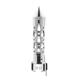 Brooklyn Spike Gearshift Knob With LED 13/15/18 Speed Adapter- Chrome