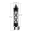 Thread-On Brooklyn Spike Gearshift Knob With LED 9/10 Speed Adapter
