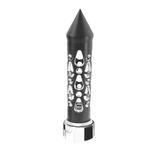 Thread-On Brooklyn Spike Gearshift Knob With 13/15/18 Speed Adapter - Matte Black/Vertical