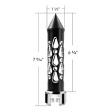 Thread-On Brooklyn Spike Gearshift Knob With 13/15/18 Speed Adapter - Matte Black/Vertical