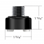 M30X3.5 Thread-On Shift Knob Mounting Adapter For Eaton Fuller Style 9/10 Shifter