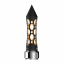 Thread-On Daytona Spike Gearshift Knob With LED 9/10 Speed Adapter