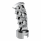 Skulls Pistol Grip Gearshift Knob With 13/15/18 Speed Adapter
