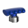 Thread-On T-Shape Gearshift Knob With Chrome 9/10 Speed Adapter