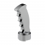 Thread-On Pistol Grip Gearshift Knob With Chrome 9/10 Speed Adapter