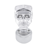 Skull Biker Thread-On Shift Knob & Adapter For Eaton Fuller Style 9/10 Shifter - Chrome