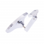 Oval Chrome Plated Aluminum Interior Rear View Mirror With Screw-On Mount
