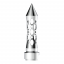 M30X3.5 Thread-On Daytona Spike Gearshift Knob With Adapter - Chrome/Vertical