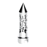 M30X3.5 Thread-On Daytona Spike Gearshift Knob With Adapter - Chrome/Vertical