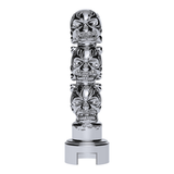 Thread-On 3-Skull Gearshift Knob With Adapter For Eaton-Fuller 13/15/18 Speed Shifter