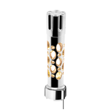 Austin Gun Cylinder Gearshift Knob With LED 9/10 Speed Adapter - Chrome
