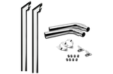 8 Inch Dia Desperado Tip Exhaust Kit with 96 Inch Tall One Piece Top Pipe PB