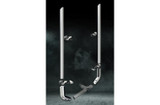 7 Inch Dia Slash Cut Tip Exhaust Kit with 96 Inch Tall One Piece Top Pipe PB