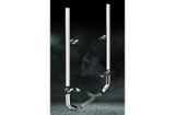 6 Inch Dia Stove Pipe Tip Exhaust Kit with 96 Inch Tall One Piece Top Pipe PB