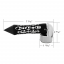 Thread-On Daytona Spike Gearshift Knob With 13/15/18 Speed Adapter - Black/Horizontal