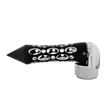 Thread-On Daytona Spike Gearshift Knob With 13/15/18 Speed Adapter - Black/Horizontal