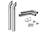 8 Inch Dia Hoosier Tip Exhaust Kit with 96 Inch Tall One Piece Top Pipe PB