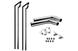 7 Inch Dia Desperado Tip Exhaust Kit with 114 Inch Tall One Piece Top Pipe PB