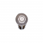 Chrome Skull With Jewel Eyes License Plate Fastener (2-Pack)