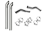 7 Inch Dia Hoosier Tip Exhaust Kit with 114 Inch Tall One Piece Top Pipe KW