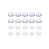 Chrome Plastic Snap-On Screw Head Cover For #6 And #8 Screw (10-Pack)