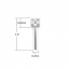 Chrome Dice Door Lock Knobs (2Pc/Set)