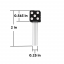 Dice Door Lock Knobs - Black (2Pc/Set)