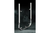 6 Inch Dia Stove Pipe Tip Exhaust Kit with 108 Inch Tall One Piece Top Pipe KW