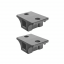Black Angled Mud Flap Hangers With Mounting Hardware