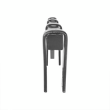 Black Straight Mud Flap Hangers With Mounting Hardware