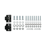 Black Straight Mud Flap Hangers With Mounting Hardware