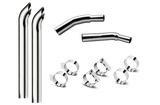 8 Inch Dia Hoosier Tip Exhaust Kit with 96 Inch Tall One Piece Top Pipe KW