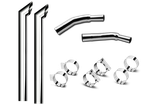 8 Inch Dia Desperado Tip Exhaust Kit with 114 Inch Tall One Piece Top Pipe KW