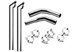 7 Inch Dia Desperado Tip Exhaust Kit with 120 Inch Tall One Piece Top Pipe KW