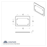 "U.S. Navy" Motorcycle License Plate Frame
