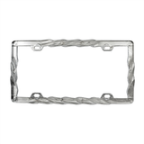 Chrome Twist License Plate Frame