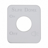Stainless Steel Switch Name Plate For Kenworth - Sleeper Dome