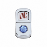 "Headlight" Rocker Switch Cover With Color Crystal