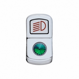 "Headlight" Rocker Switch Cover With Color Crystal